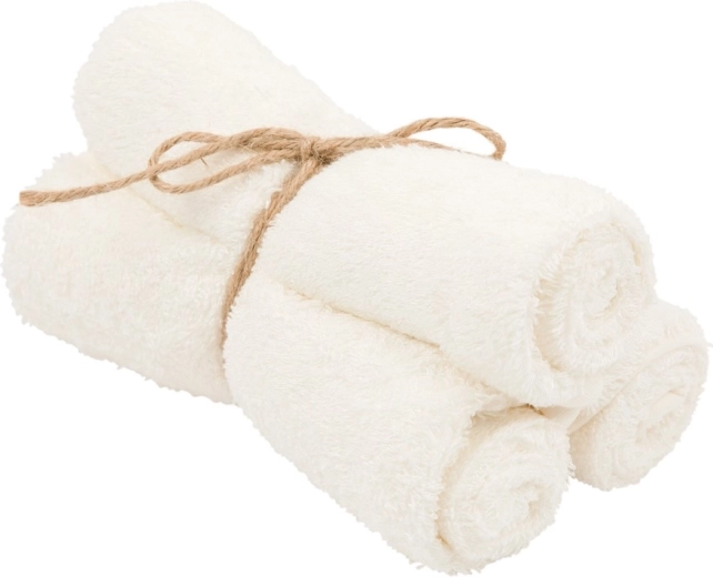 Μπαμπού πετσέτες Timboo Daisy White 29,5 × 50 cm (3 τεμ.)