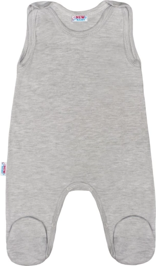 Παιδικά ολόσωμα φορμάκια με ποδαράκια New Baby Classic II γκρι μέγεθος 50 - 1 τεμάχιο