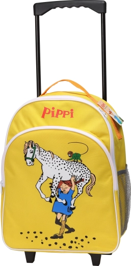 Παιδική ταξιδιωτική βαλίτσα με ροδάκια Pippi, κίτρινη