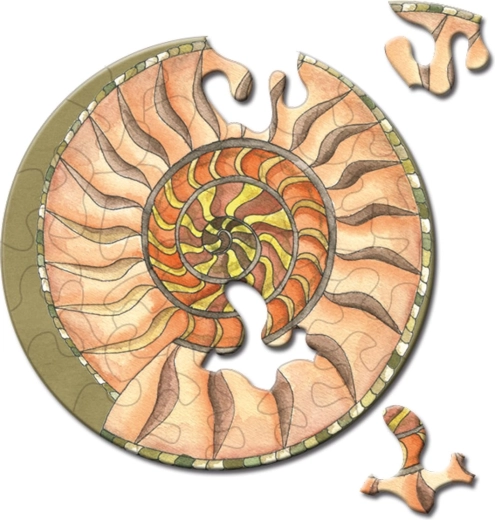Στρογγυλό mini puzzle CURIOSI Picoli – σαλιγκάρι, 33 κομμάτια
