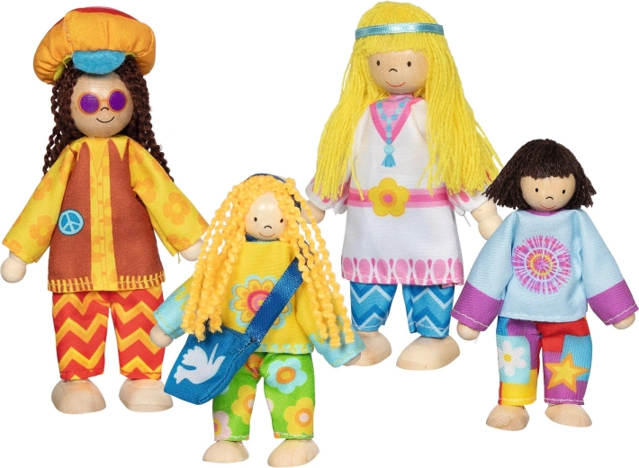 Goki66 εύκαμπτες φιγούρες Love & Harmony family (4 τεμ.)