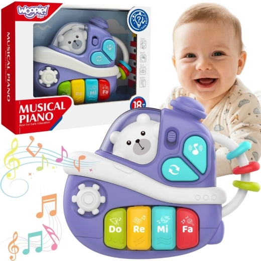 WOOPIE BABY διαδραστικό μουσικό πιάνο σε σχήμα βάρκας