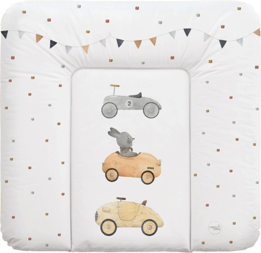 Ceba Baby μαλακή αλλαξιέρα για συρταριέρα basic bunny driver 75 × 72 cm