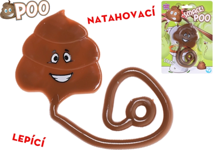 Κολλητικό και ελαστικό κακάκι 32 cm – αστείο παιχνίδι για παιδιά