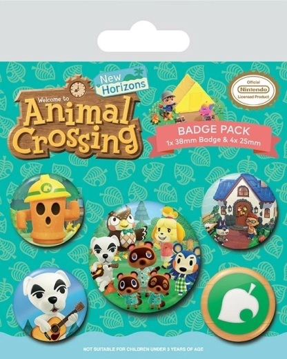 Σετ κονκάρδων Animal Crossing – 5 τεμάχια