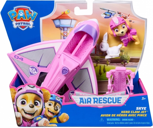 Spin Master PAW Patrol Air Rescue – Skye και αεροσκάφος διάσωσης Hero Claw Jet με φιγούρες