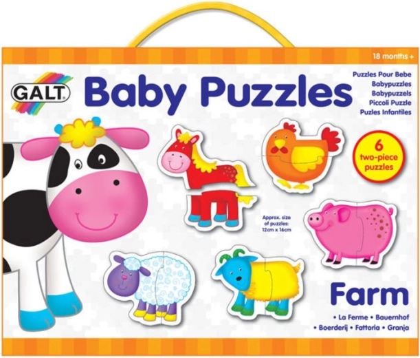 GALT baby puzzle φάρμα με 6×2 κομμάτια