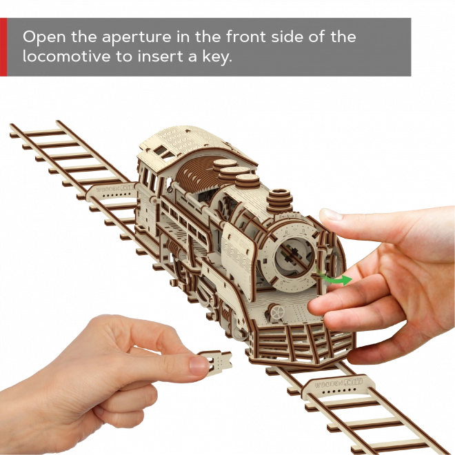Ξύλινο 3D παζλ WOODEN CITY Express με ράγες