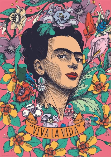Educa παζλ Frida Kahlo: Viva la vida 500 κομμάτια