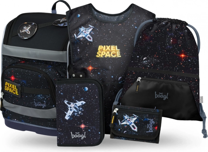 Σχολικό σετ Zippy Plus Pixel Space από την Baagl