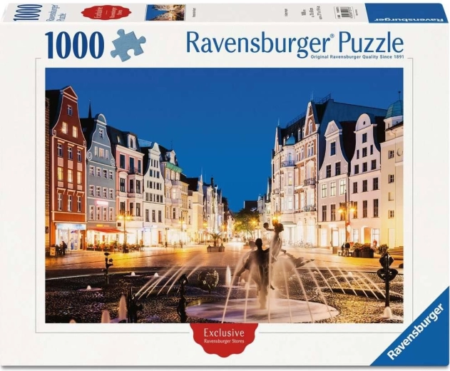 Ravensburger Παζλ Ρόστοκ τη νύχτα 1000 κομμάτια