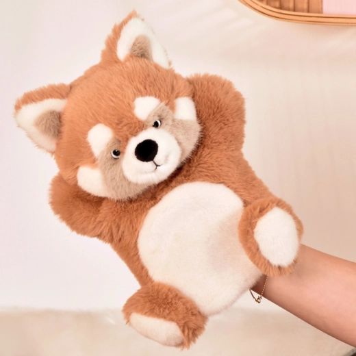 Histoire d’Ours λούτρινη μαριονέτα Panda κόκκινη 24 cm