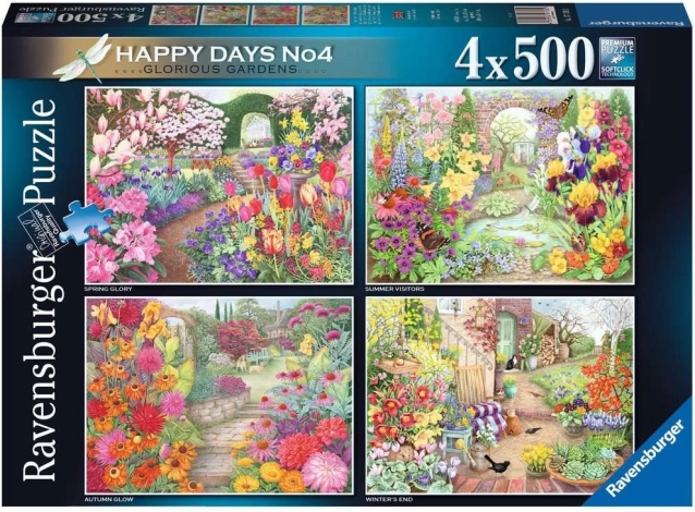 Παζλ Ravensburger Υπέροχοι Κήποι 4×500 κομμάτια