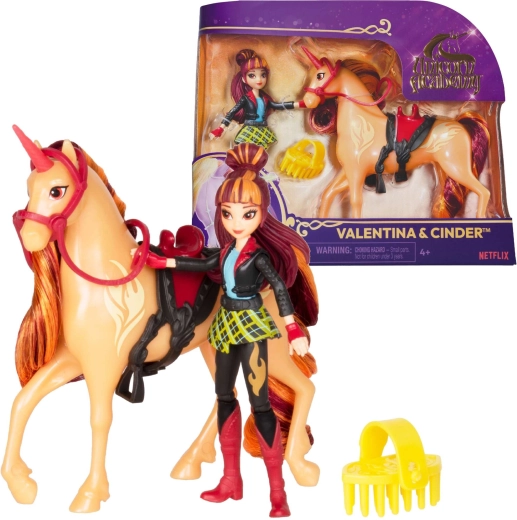 Unicorn Academy Valentina και Cinder – φιγούρα κοριτσιού και μονόκερου με αξεσουάρ