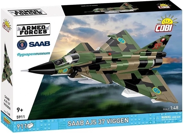 Κατασκευαστικό σετ αεροσκάφους Saab AJS 37 Viggen – 911 κομμάτια