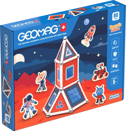 Geomag Stories Mars μαγνητικό κατασκευαστικό σετ 80 τεμαχίων