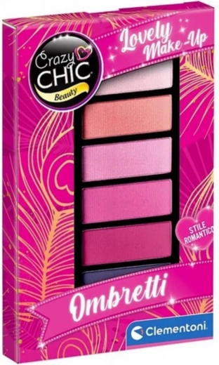 Clementoni Crazy Chic Pink Power παλέτα σκιών ματιών
