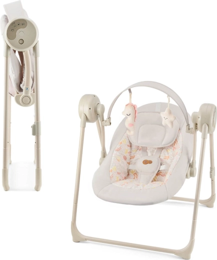Kinderkraft Swingee μπεζ ηλεκτρική κούνια