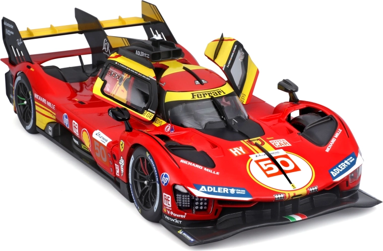 Μεταλλικό μοντέλο Bburago 1:18 Ferrari 499P αρ. 50 – νικητής 24H Le Mans 2024