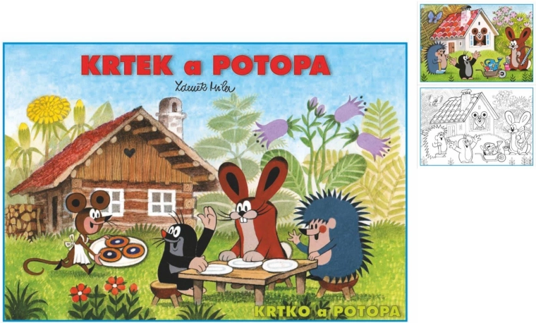 Βιβλίο ζωγραφικής A5 Krtek και η πλημμύρα