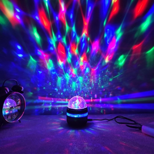 Πολύχρωμα εφέ RGB και προβολή 360°