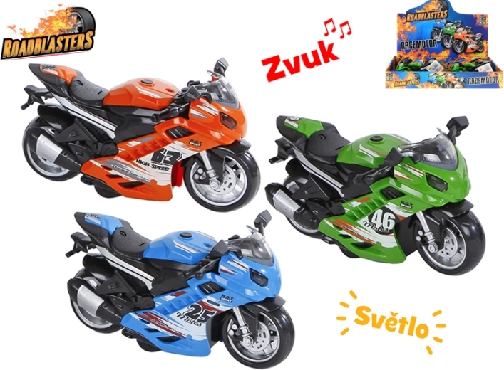 Roadblasters μοτοσικλέτα με μηχανισμό αδράνειας με φώτα και ήχους 14,5 cm