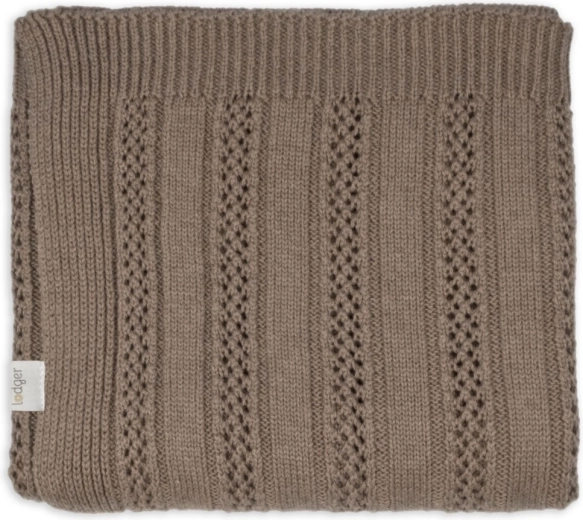 Lodger πλεκτή κουβέρτα για νεογέννητο merino tan buffalo