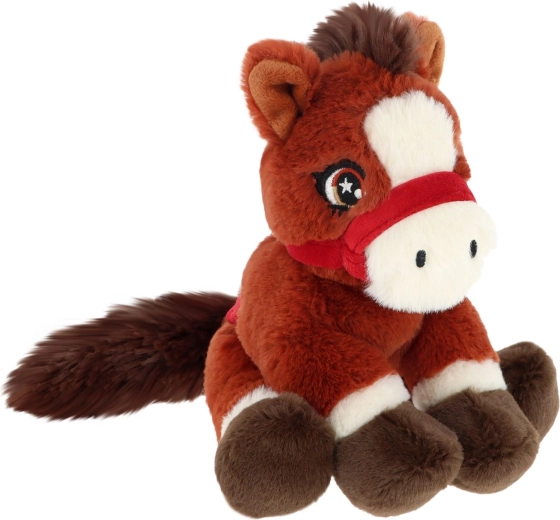 Keel Toys Keeleco βελούδινο κοκκινωπό πόνι 22 cm
