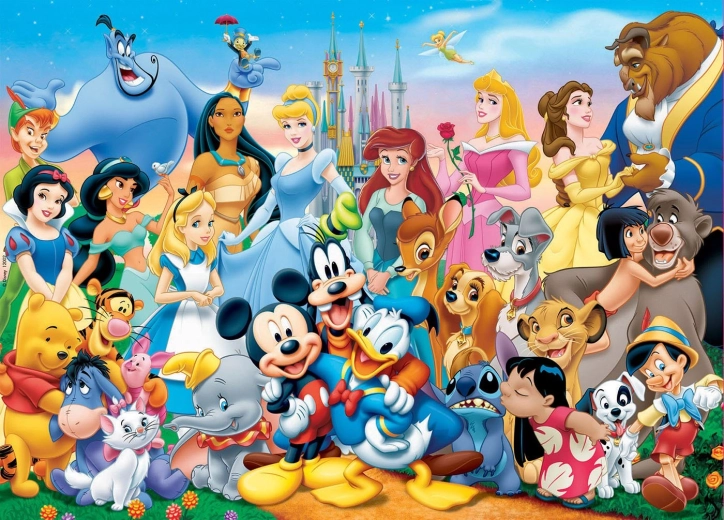 Ξύλινο παζλ Educa Disney – Μαγικός κόσμος, 100 κομμάτια
