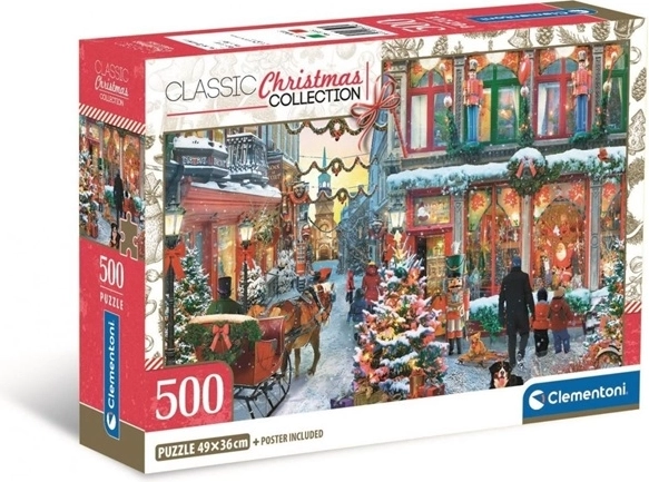 Clementoni παζλ 500 κομματιών Compact Joy of Christmas
