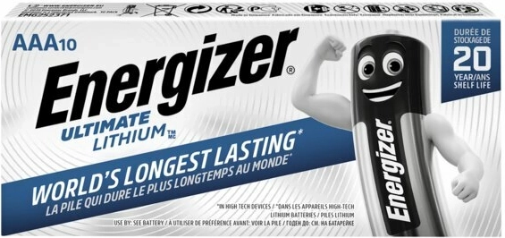 Μπαταρίες λιθίου Energizer Ultimate Lithium AAA 10 τεμ.
