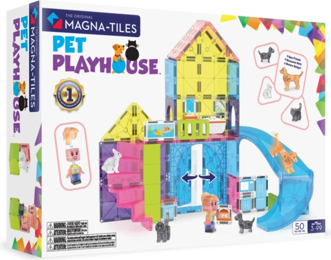 Magna-Tiles σπιτάκι για κατοικίδια 50 κομμάτια