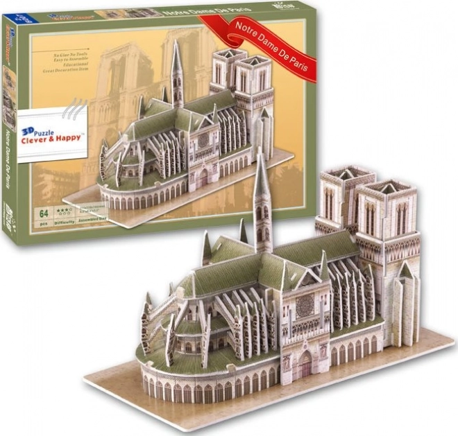 3D παζλ καθεδρικός ναός Notre Dame, Παρίσι