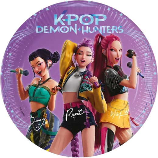 Χάρτινα πιάτα Demon hunters 20 cm (8 τεμ.)