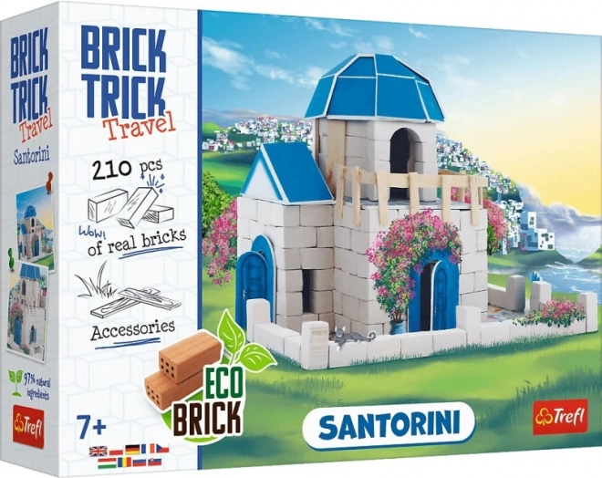 Κατασκευαστικό σετ από τούβλα BRICK TRICK Travel Santorini, 210+ κομμάτια