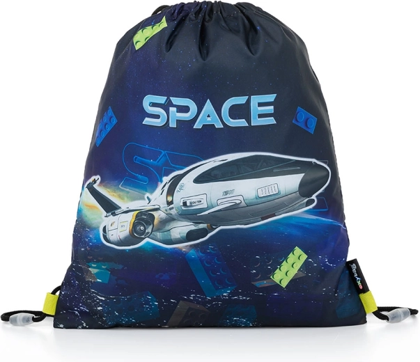 Σακουλάκι για γυμναστική Space – σχολικό σακίδιο για παντόφλες από πολυεστέρα