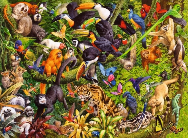 Παζλ Ravensburger Τροπικό βροχερό δάσος XXL 200 κομμάτια
