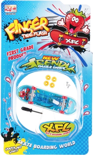Fingerboard skateboard που περιστρέφεται