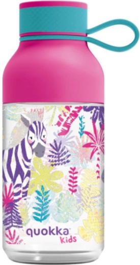 Παιδικό μπουκάλι Tritan Quokka Kids Ice Zebras με λουράκι 430 ml