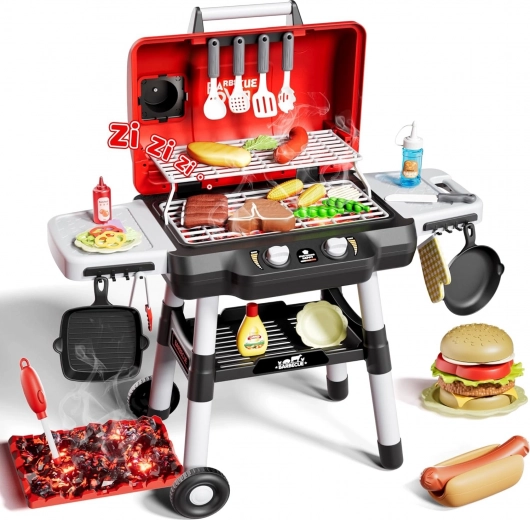 Παιδική ψησταριά BBQ με φώτα LED, σετ 31 τεμαχίων Woopie