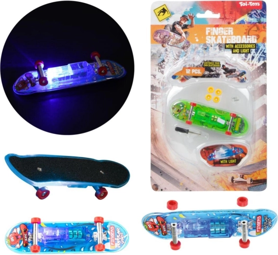 Fingerboard με φως 9,5 cm – πλαστικό μίνι fingerboard