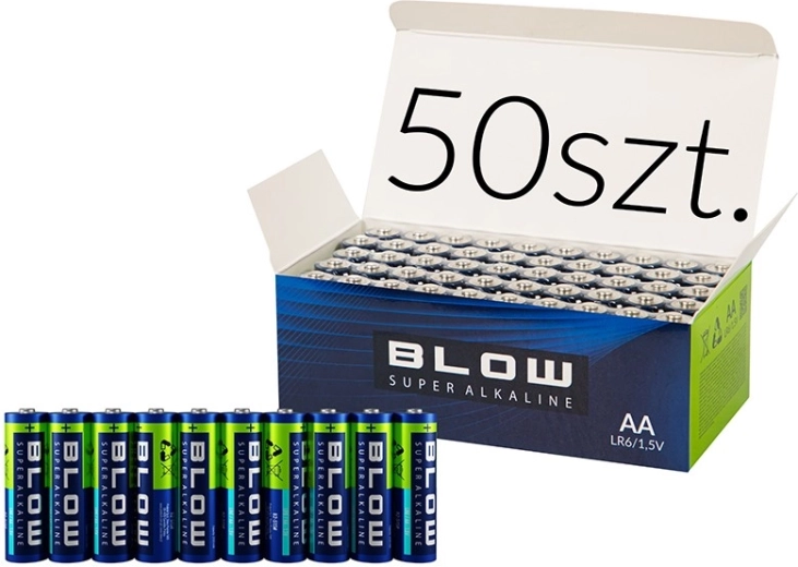 Αλκαλικές μπαταρίες AA (LR6) BLOW super alkaline - 50 τεμάχια