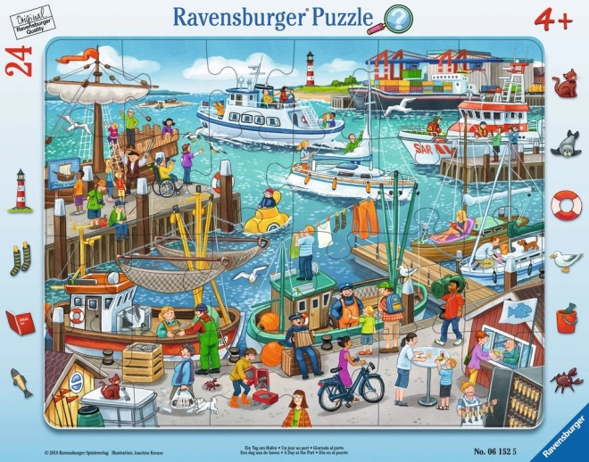 Ravensburger Παζλ Ημέρα στο Λιμάνι 24 Κομμάτια