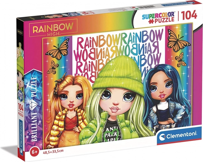 Μπριγιάντ Παζλ Rainbow High: Poppy, Jade και Skyler 104 Κομμάτια