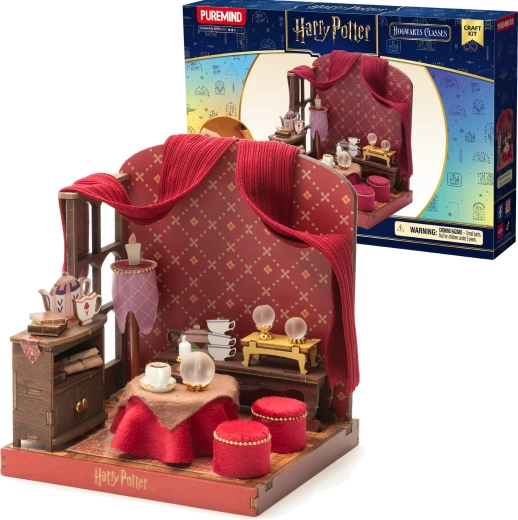 Puremind Harry Potter ξύλινο 3D παζλ DIY – αίθουσα μαντείας στο Χόγκουαρτς