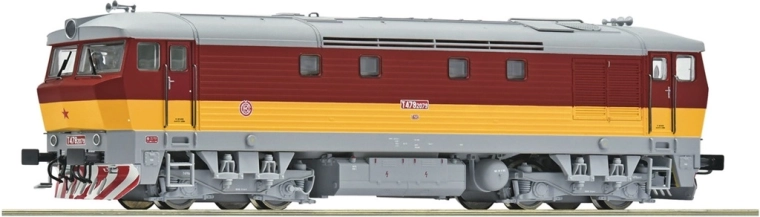 Πετρελαιοκίνητη μηχανή Roco ČSD T 478 2079 «Bardotka» H0, ψηφιακή με ήχο