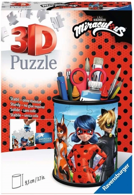 Ravensburger 3D puzzle βάση Kouzelná Beruška a černý Kocour 57 κομματιών