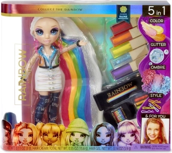 Rainbow High Hair Studio – κομμωτήριο στούντιο με μοντέρνα κούκλα και χρώματα μαλλιών που αλλάζουν