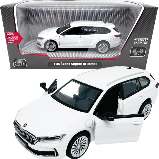 Μεταλλικό μοντέλο Škoda Superb IV Combi 1:35 λευκό