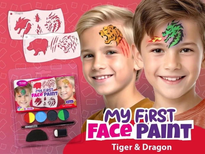 My First FacePaint ζωγραφική προσώπου τίγρη και δράκος